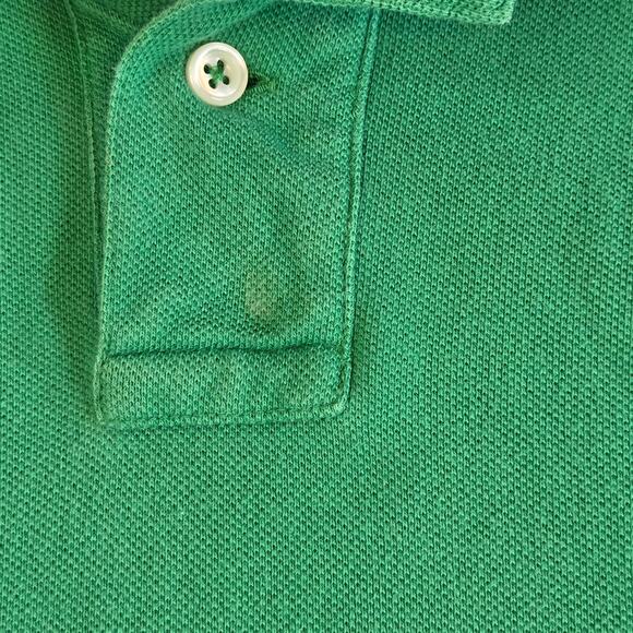 Polo Ralph Lauren Custom Fit Green Crest Polo Shirt XL #4 Sleeve - Picture 12 of 14